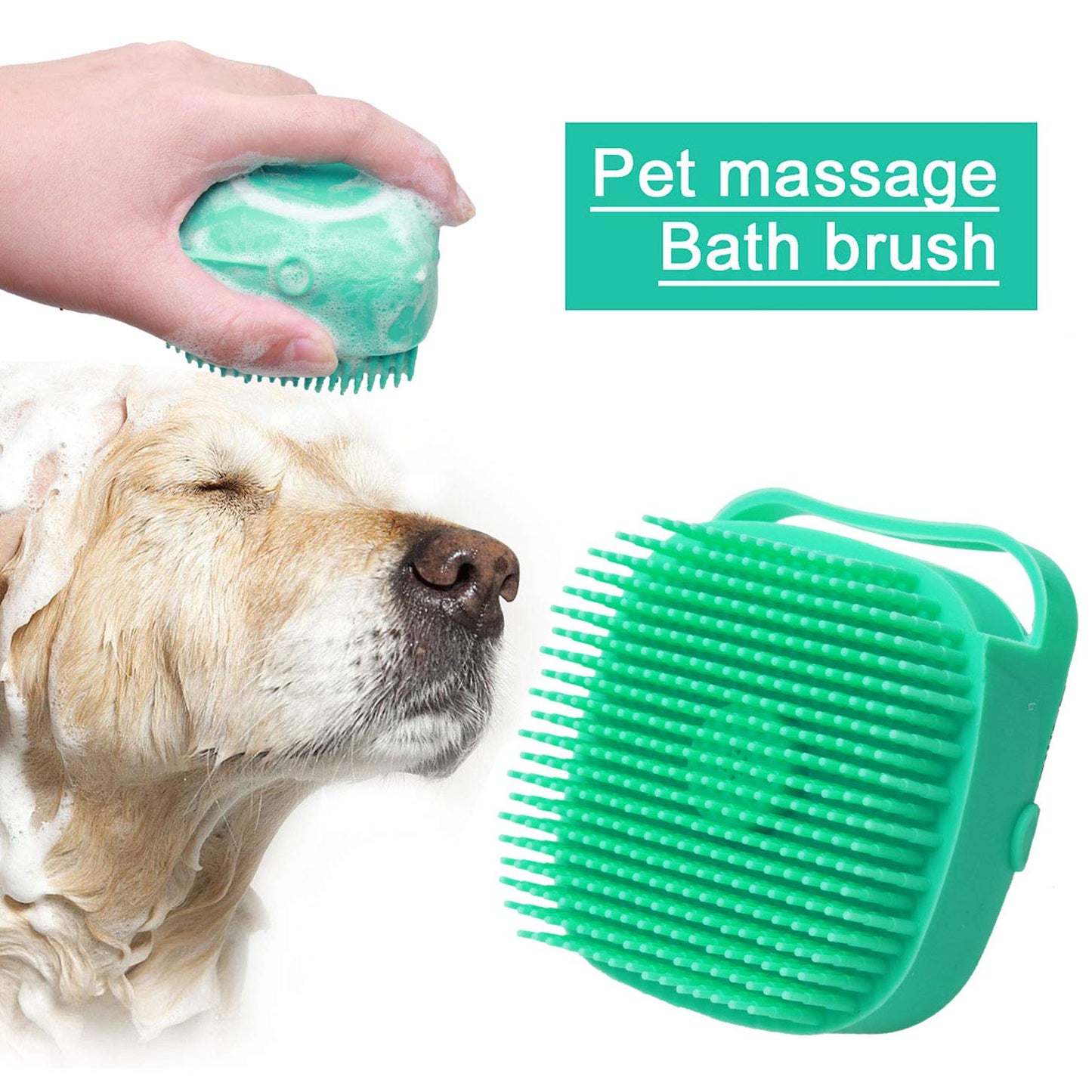 Haustier Hund Shampoo Massager Pinsel Katze Massage Kamm Pflege Wäscher Dusche Pinsel für Bade Kurz Haar Weiche Silikon Pinsel