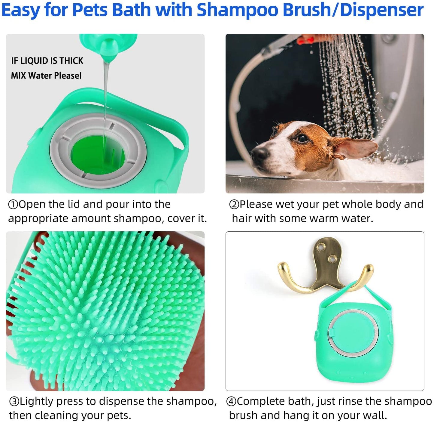 Haustier Hund Shampoo Massager Pinsel Katze Massage Kamm Pflege Wäscher Dusche Pinsel für Bade Kurz Haar Weiche Silikon Pinsel